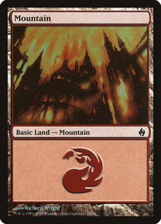 Mountain (34) [Premium Deck Series: Fire and Lightning] | Exor Games Truro