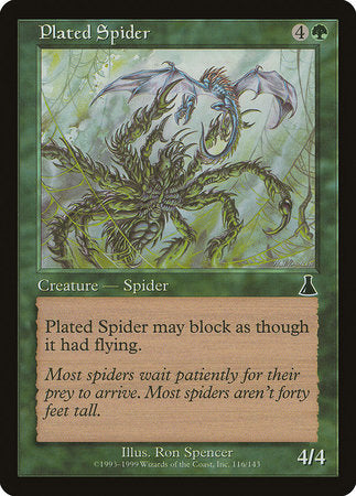 Plated Spider [Urza's Destiny] | Exor Games Truro