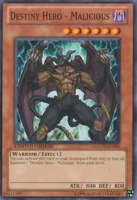Destiny HERO - Malicious [GLD3-EN009] Common | Exor Games Truro