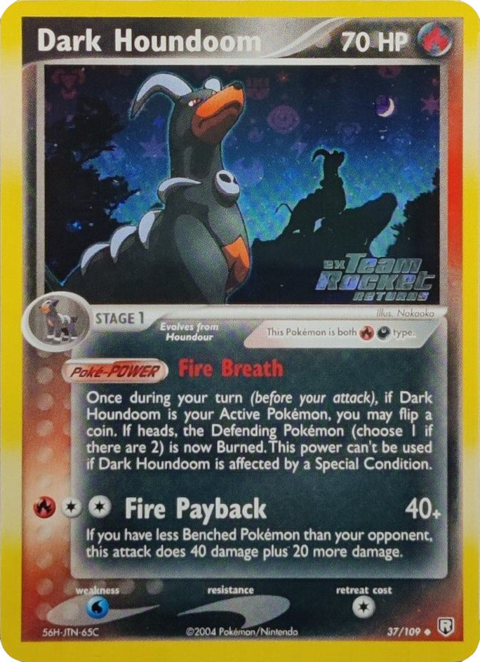 Dark Houndoom (37/109) (Stamped) [EX: Team Rocket Returns] | Exor Games Truro