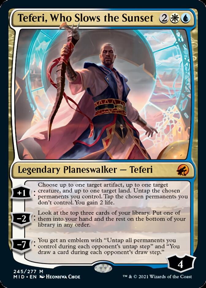 Teferi, Who Slows the Sunset [Innistrad: Midnight Hunt] | Exor Games Truro