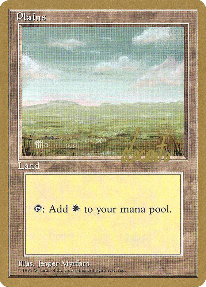 Plains (ml364) (Michael Loconto) [Pro Tour Collector Set] | Exor Games Truro