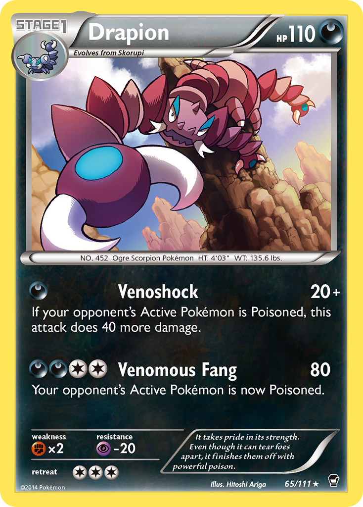 Drapion (65/111) [XY: Furious Fists] | Exor Games Truro