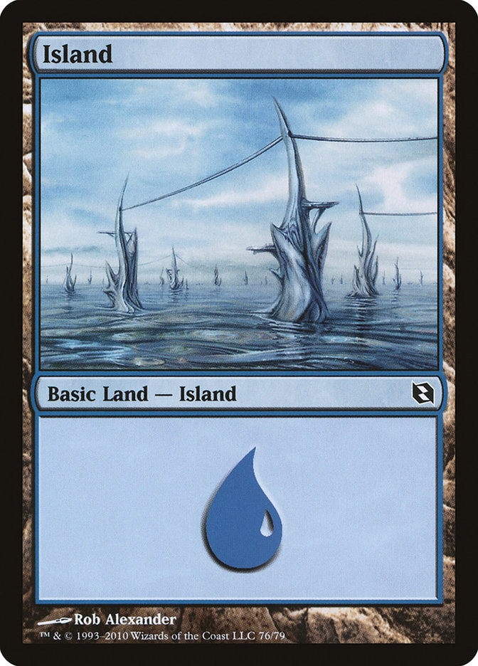 Island (76) [Duel Decks: Elspeth vs. Tezzeret] | Exor Games Truro