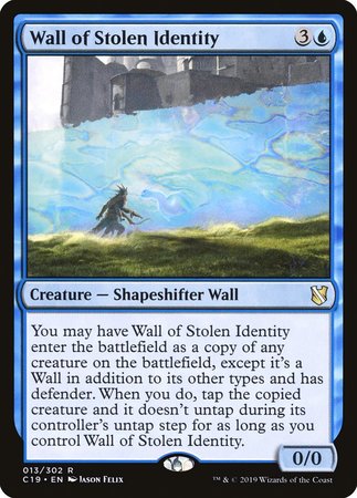 Wall of Stolen Identity [Commander 2019] | Exor Games Truro