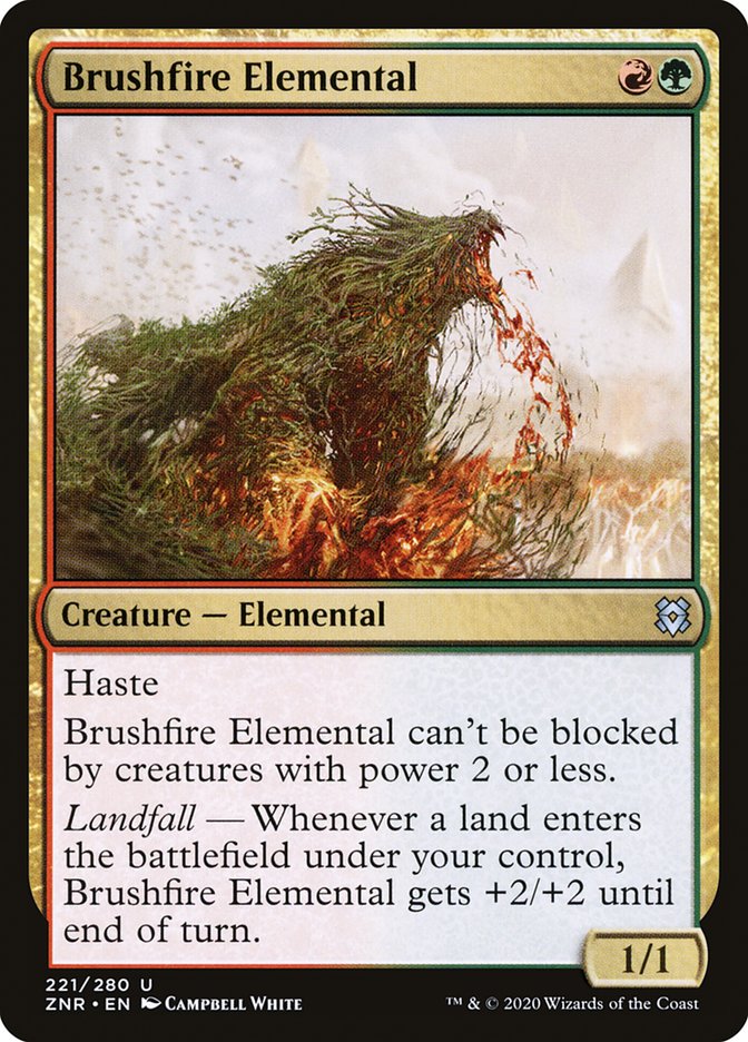 Brushfire Elemental [Zendikar Rising] | Exor Games Truro