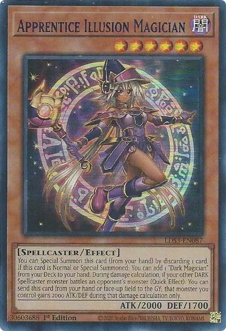 Apprentice Illusion Magician (Blue) [LDS3-EN087] Ultra Rare | Exor Games Truro