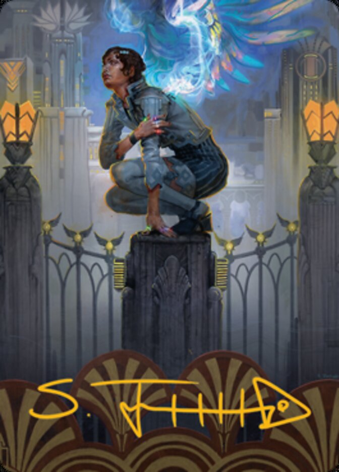 Giada, Font of Hope 2 Art Card (Gold-Stamped Signature) [Streets of New Capenna Art Series] | Exor Games Truro