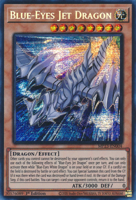 Blue-Eyes Jet Dragon [MP23-EN004] Prismatic Secret Rare | Exor Games Truro