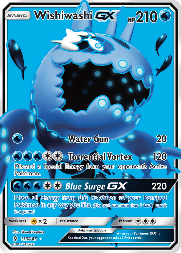 Wishiwashi GX (133/145) [Sun & Moon: Guardians Rising] | Exor Games Truro