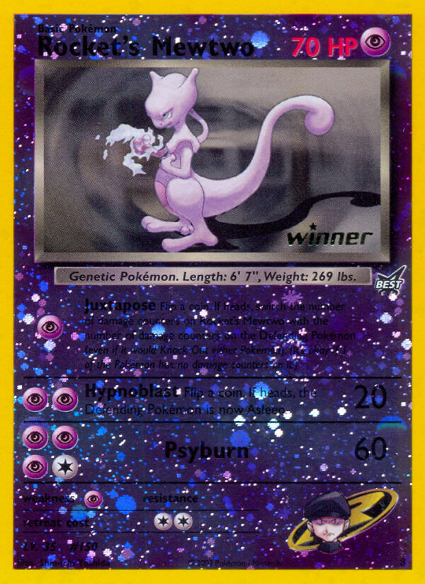 Rocket's Mewtwo (8) [Best of Promos] | Exor Games Truro