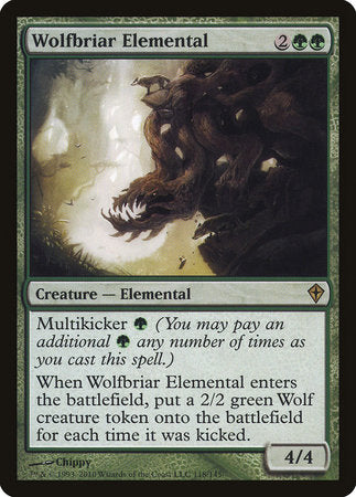 Wolfbriar Elemental [Worldwake] | Exor Games Truro