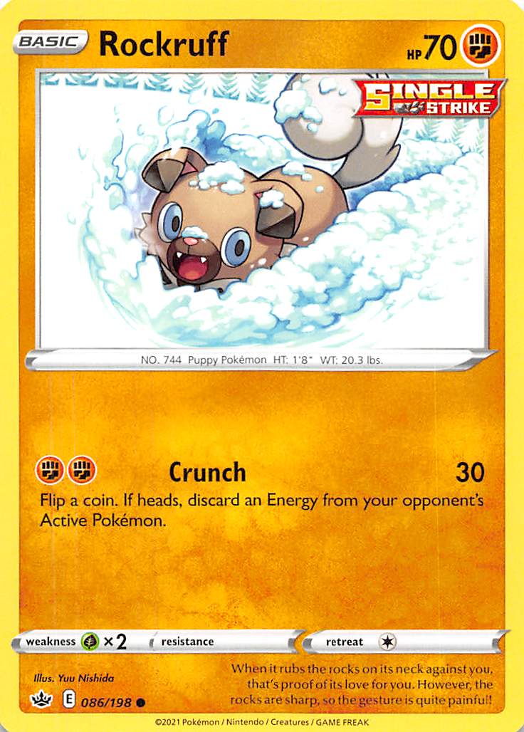 Rockruff (086/198) [Sword & Shield: Chilling Reign] | Exor Games Truro