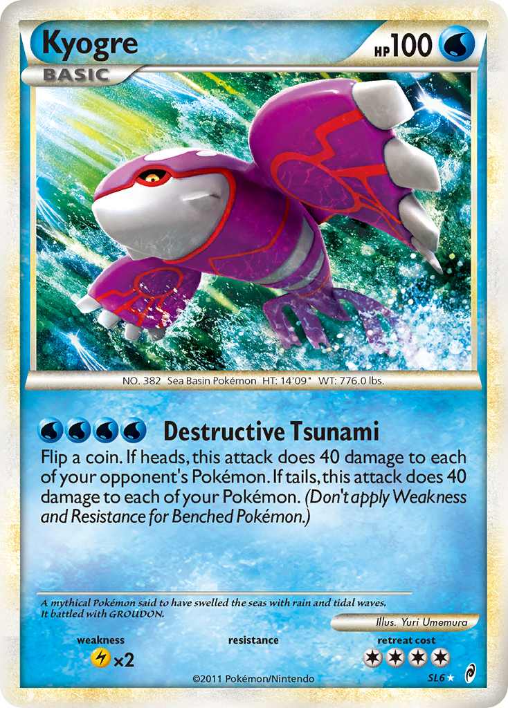 Kyogre (SL6) [HeartGold & SoulSilver: Call of Legends] | Exor Games Truro