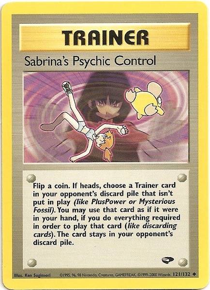 Sabrina's Psychic Control (121/132) [Gym Challenge Unlimited] | Exor Games Truro
