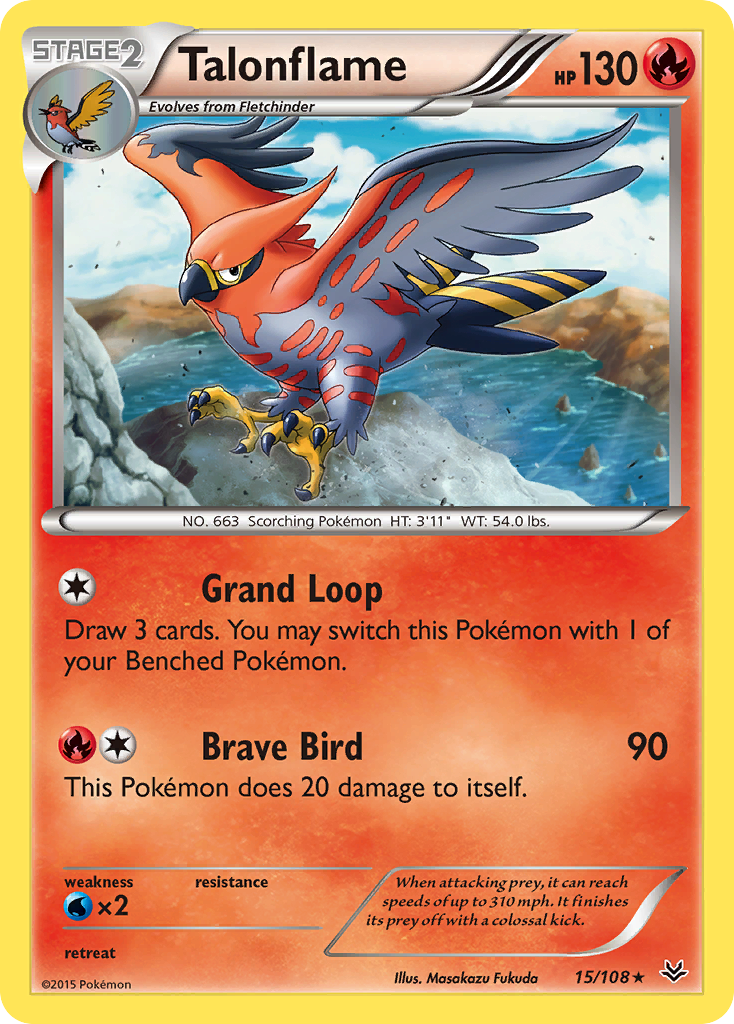 Talonflame (15/108) [XY: Roaring Skies] | Exor Games Truro