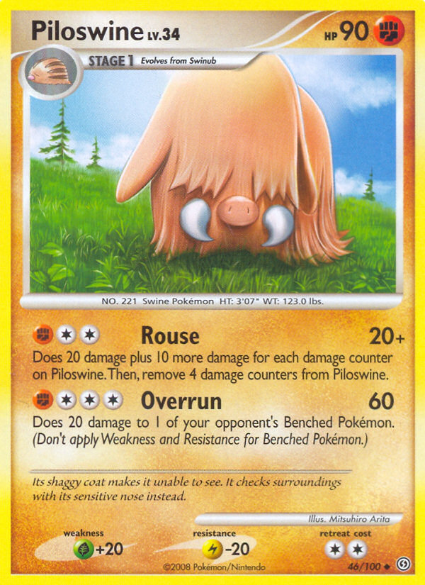 Piloswine (46/100) [Diamond & Pearl: Stormfront] | Exor Games Truro