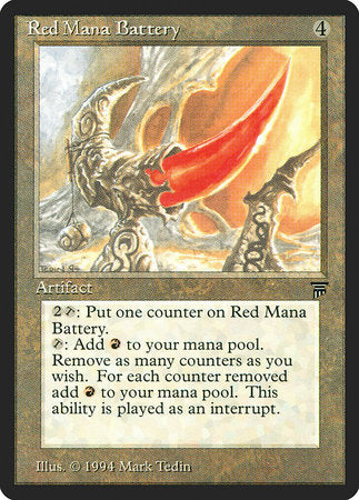 Red Mana Battery [Legends] | Exor Games Truro