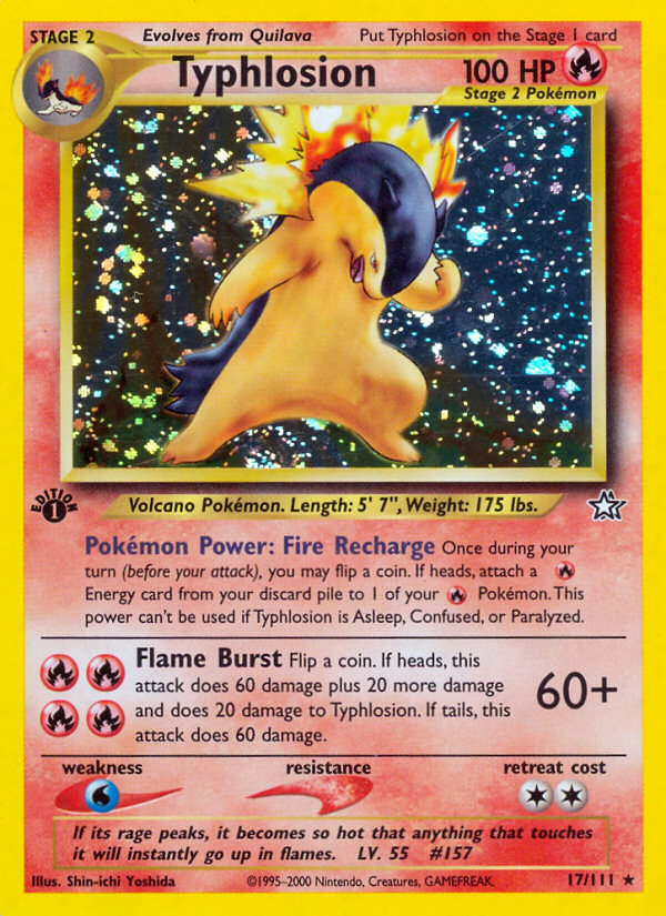 Typhlosion (17/111) [Neo Genesis 1st Edition] | Exor Games Truro