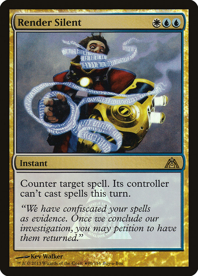 Render Silent (Buy-A-Box) [Dragon's Maze Promos] | Exor Games Truro