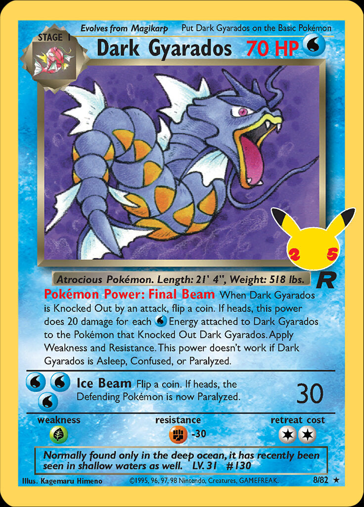 Dark Gyarados (8/82) [Celebrations: 25th Anniversary - Classic Collection] | Exor Games Truro