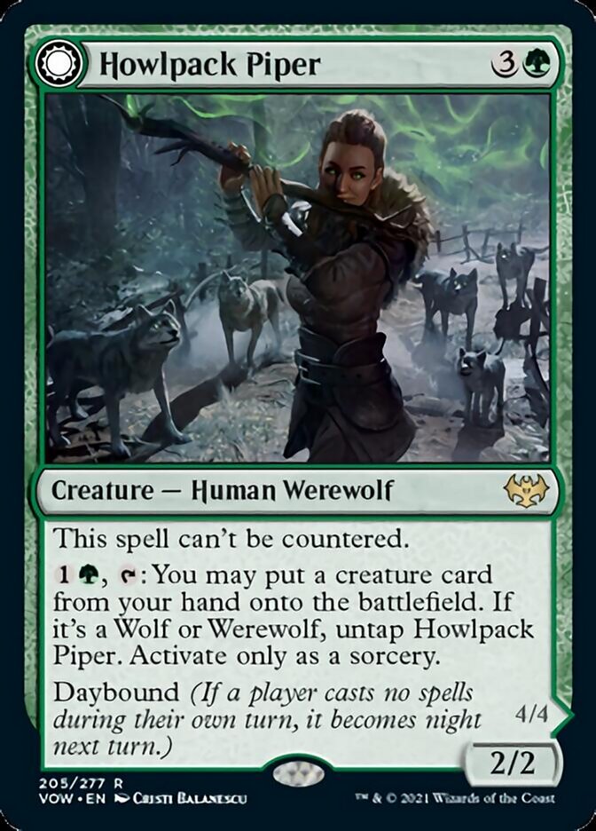 Howlpack Piper // Wildsong Howler [Innistrad: Crimson Vow] | Exor Games Truro