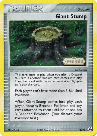 Giant Stump (75/92) (Stamped) [EX: Legend Maker] | Exor Games Truro