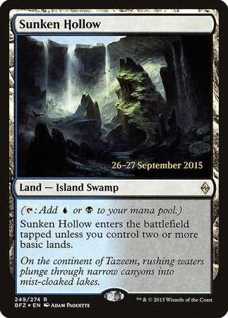 Sunken Hollow [Battle for Zendikar Promos] | Exor Games Truro