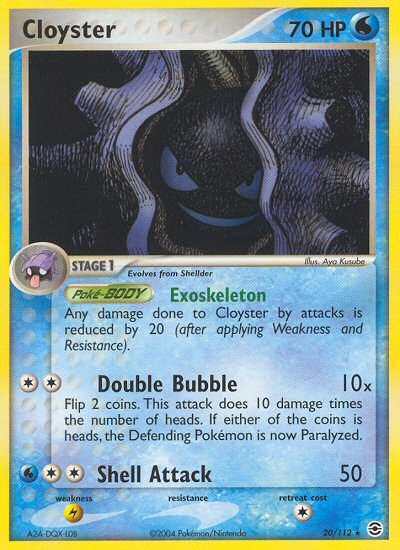 Cloyster (20/112) [EX: FireRed & LeafGreen] | Exor Games Truro