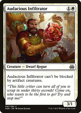 Audacious Infiltrator [Aether Revolt] | Exor Games Truro