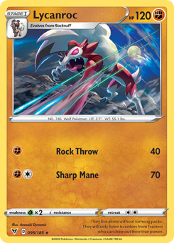 Lycanroc (095/185) [Sword & Shield: Vivid Voltage] | Exor Games Truro