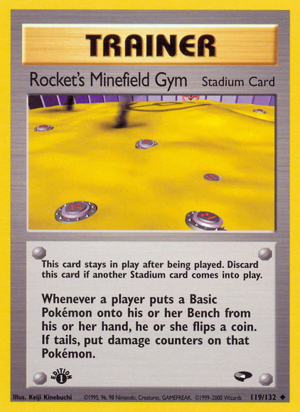 Rocket's Minefield Gym (119/132) [Gym Challenge 1st Edition] | Exor Games Truro