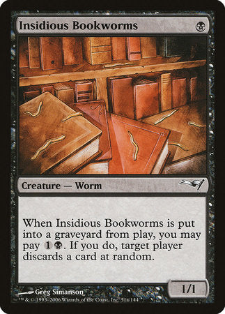 Insidious Bookworms (Version 2) [Coldsnap Theme Decks] | Exor Games Truro