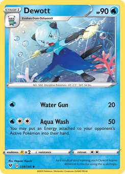 Dewott (034/185) [Sword & Shield: Vivid Voltage] | Exor Games Truro