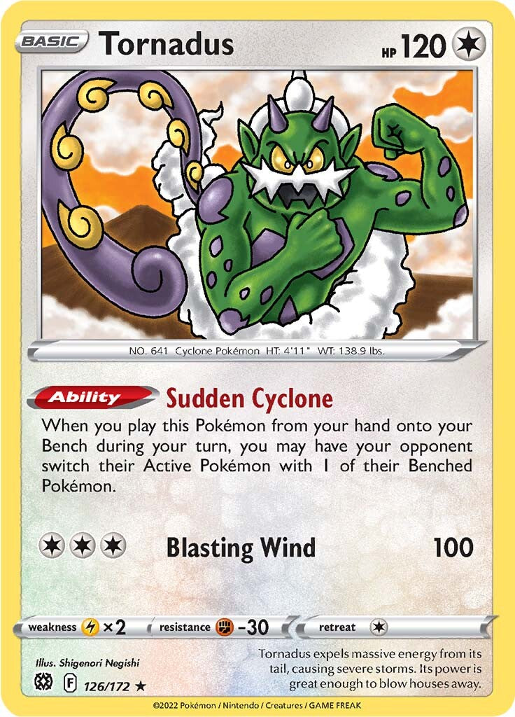 Tornadus (126/172) [Sword & Shield: Brilliant Stars] | Exor Games Truro