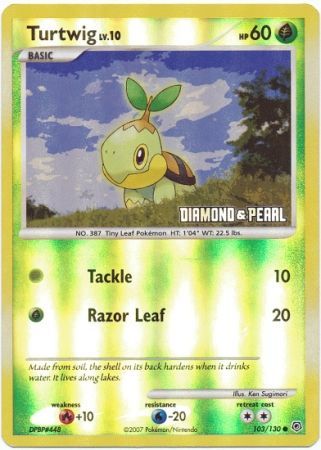 Turtwig (103/130) [Burger King Promos: 2008 Collection] | Exor Games Truro