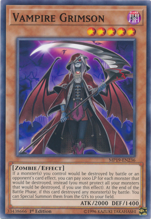 Vampire Grimson [MP19-EN236] Common | Exor Games Truro