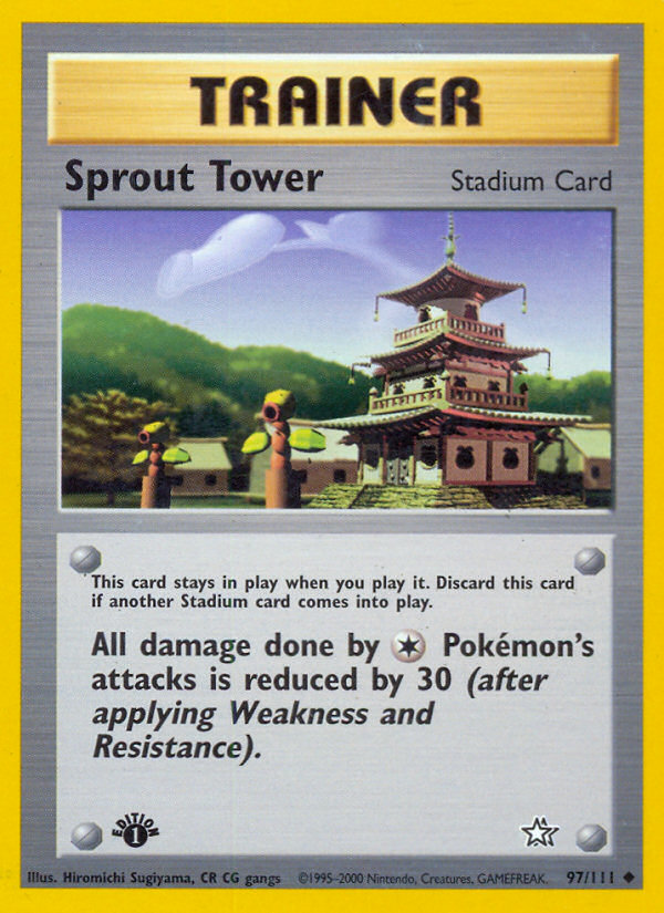 Sprout Tower (97/111) [Neo Genesis 1st Edition] | Exor Games Truro