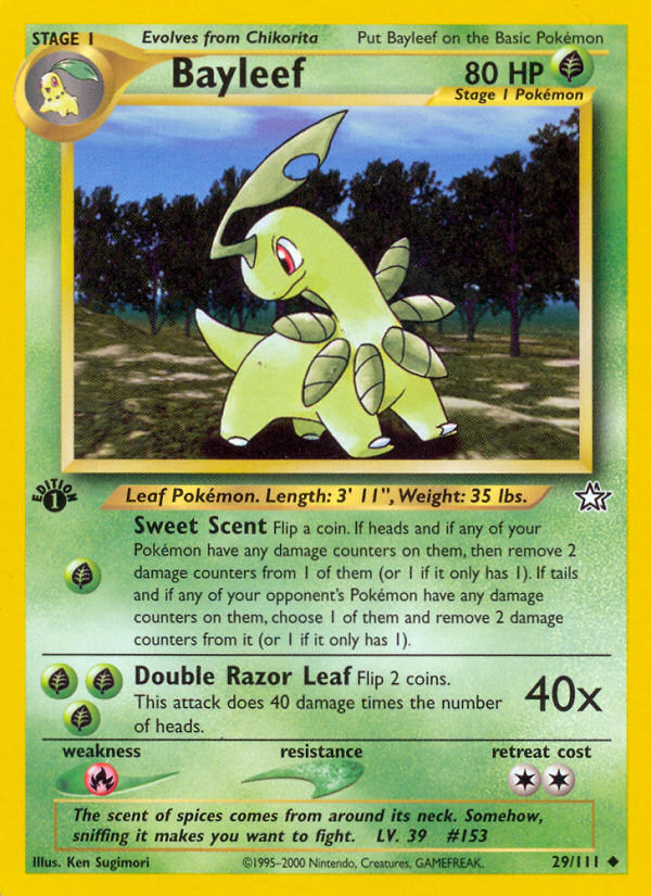 Bayleef (29/111) [Neo Genesis 1st Edition] | Exor Games Truro