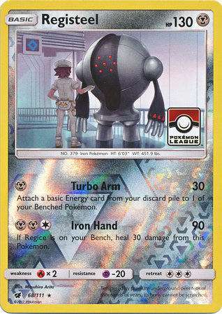 Registeel (68/111) (League Promo) [Sun & Moon: Crimson Invasion] | Exor Games Truro