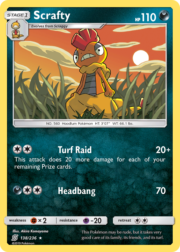 Scrafty (138/236) [Sun & Moon: Unified Minds] | Exor Games Truro