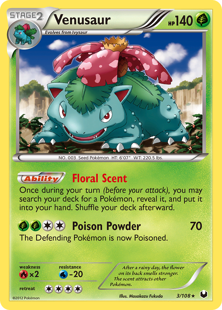 Venusaur (3/108) [Black & White: Dark Explorers] | Exor Games Truro