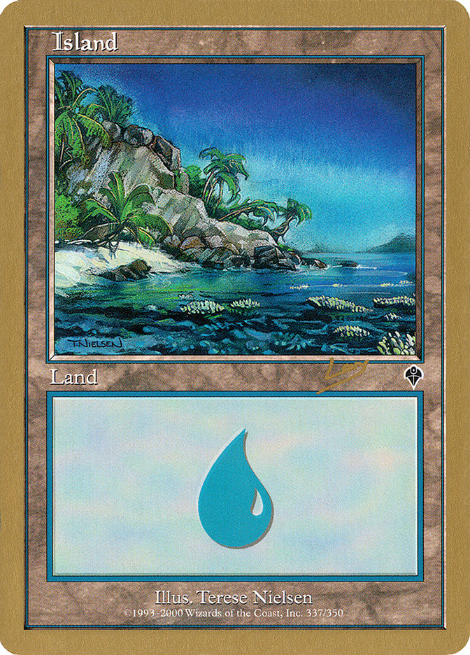 Island (rl337a) (Raphael Levy) [World Championship Decks 2002] | Exor Games Truro