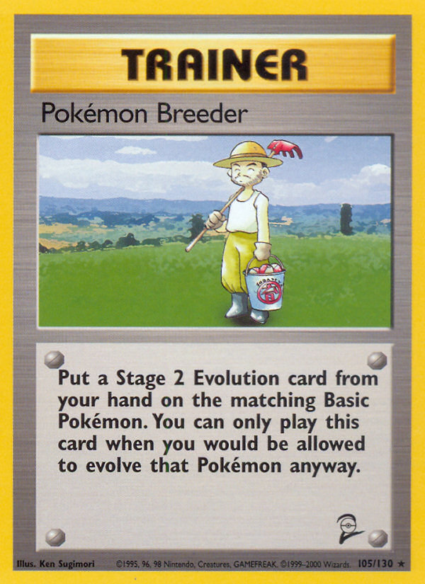 Pokemon Breeder (105/130) [Base Set 2] | Exor Games Truro