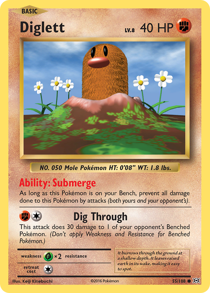 Diglett (55/108) [XY: Evolutions] | Exor Games Truro