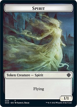 Cat Bird // Spirit Double-Sided Token [Starter Commander Decks] | Exor Games Truro