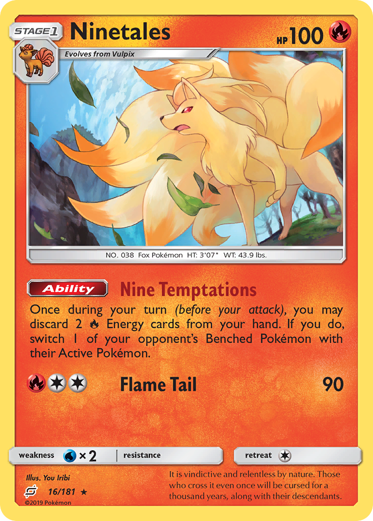 Ninetales (16/181) [Sun & Moon: Team Up] | Exor Games Truro