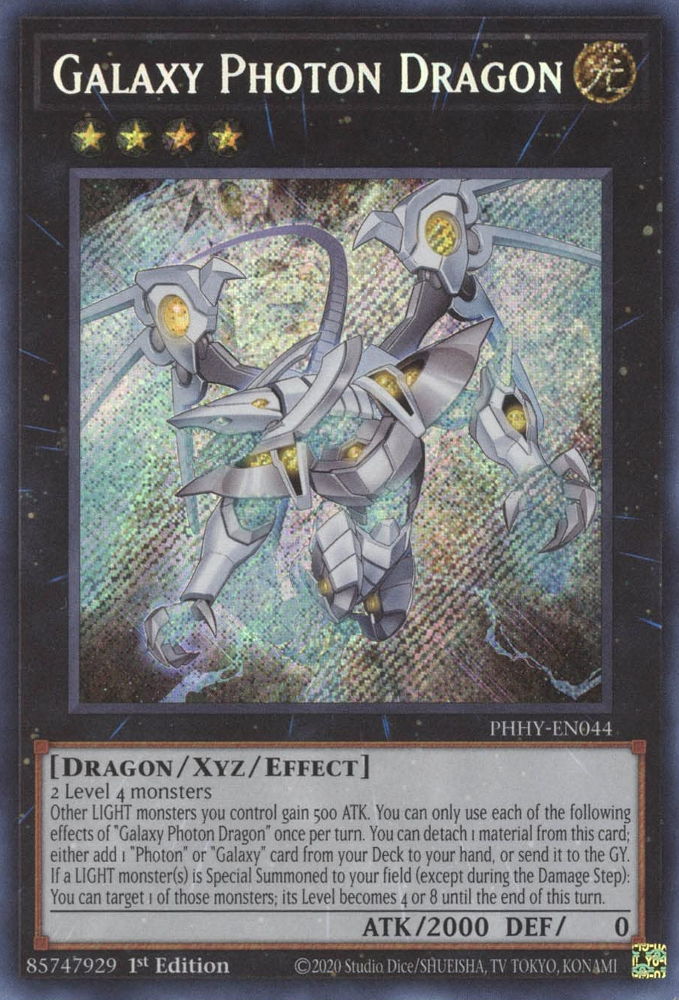 Galaxy Photon Dragon [PHHY-EN044] Secret Rare | Exor Games Truro