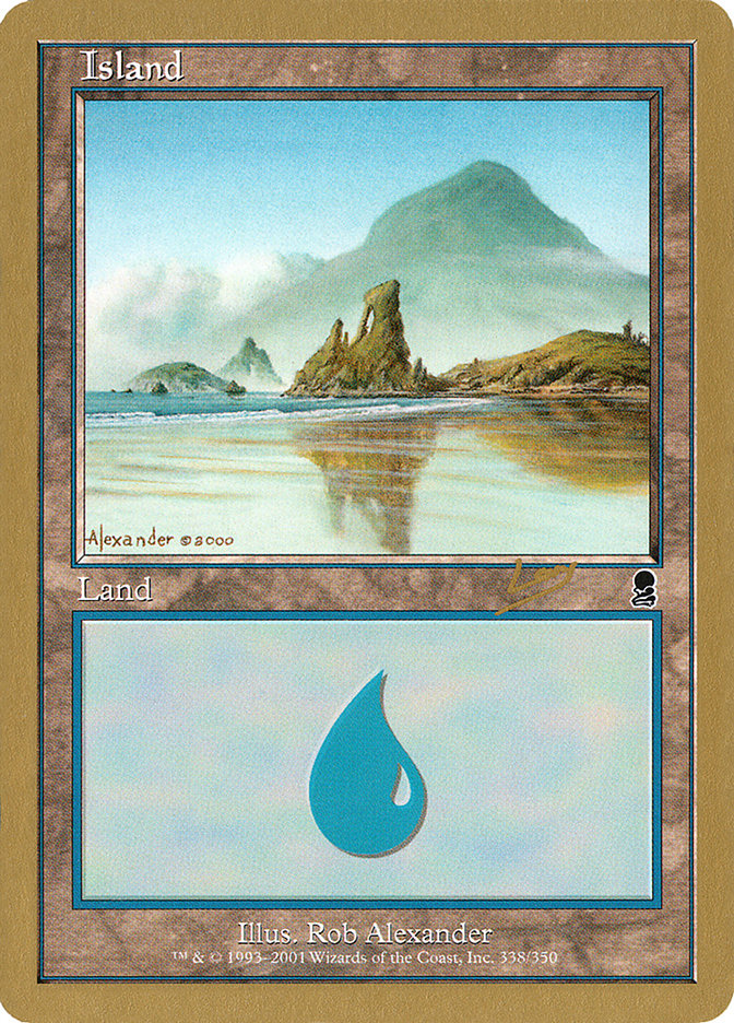 Island (rl338) (Raphael Levy) [World Championship Decks 2002] | Exor Games Truro