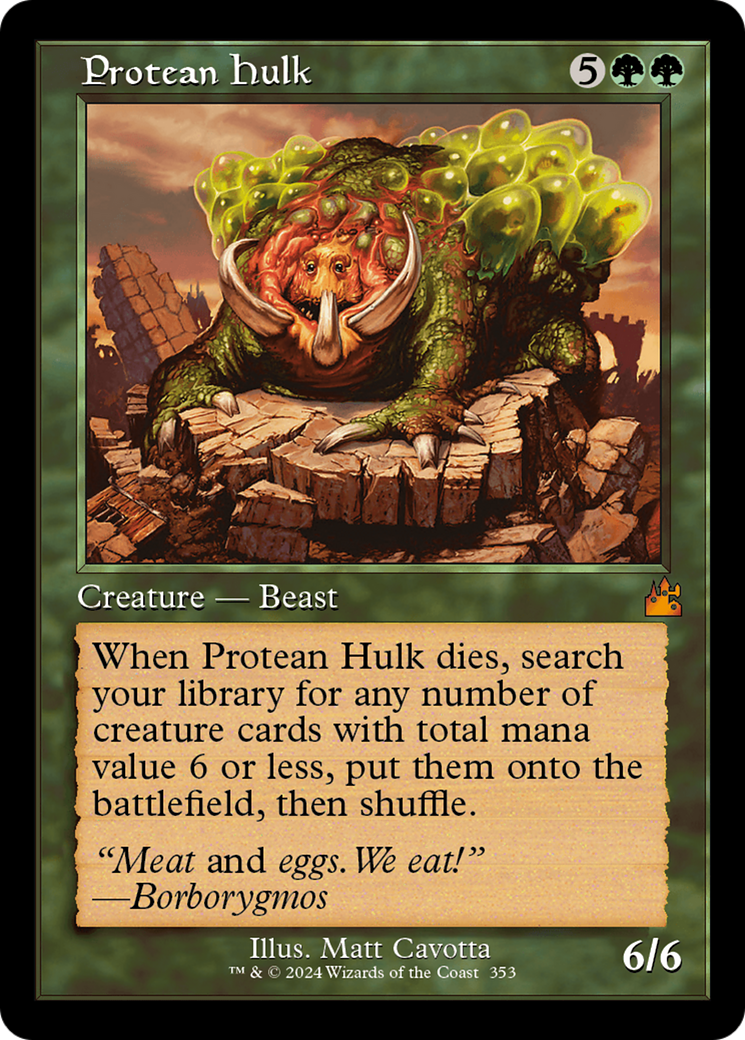 Protean Hulk (Retro Frame) [Ravnica Remastered] | Exor Games Truro